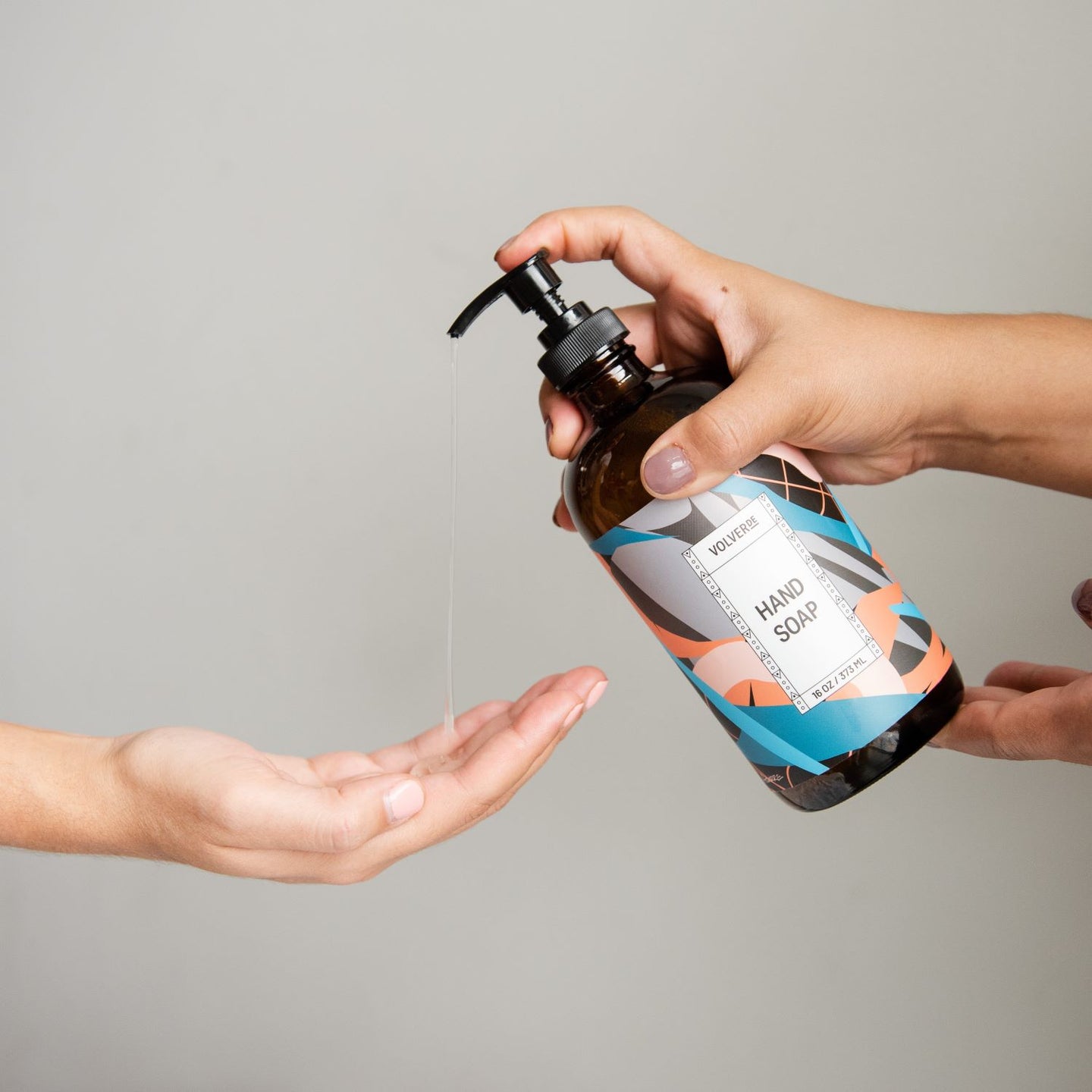 Hand Soap Dispenser + 16 oz Refill (Save $3)