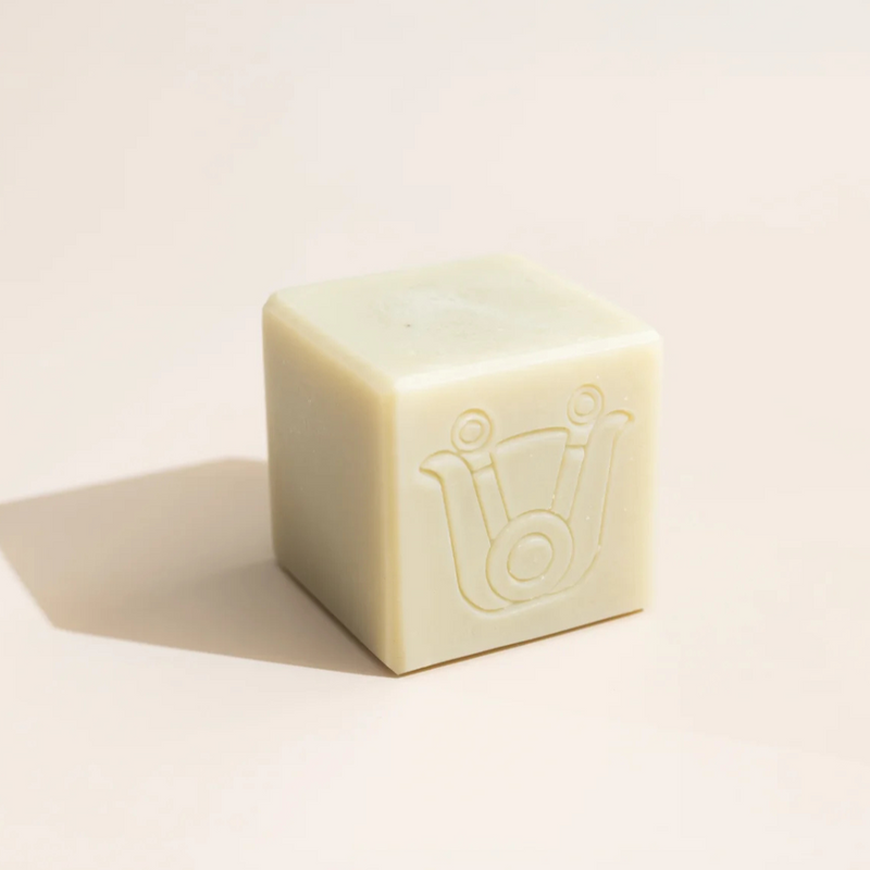 Ritual Softening Soap Bar with eucalyptus, rosemary, peppermint, nopal, aloe, and French green clay, inspired by ancient Temazcal steam baths for a refreshing and hydrating cleanse.