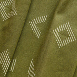 Sacred Lines Handwoven Cotton Table Runner - Bosque Forest Green