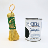 Agave Fiber Cleaning Brush (Escobeta) and Meliora Gentle Home cleaning scrub