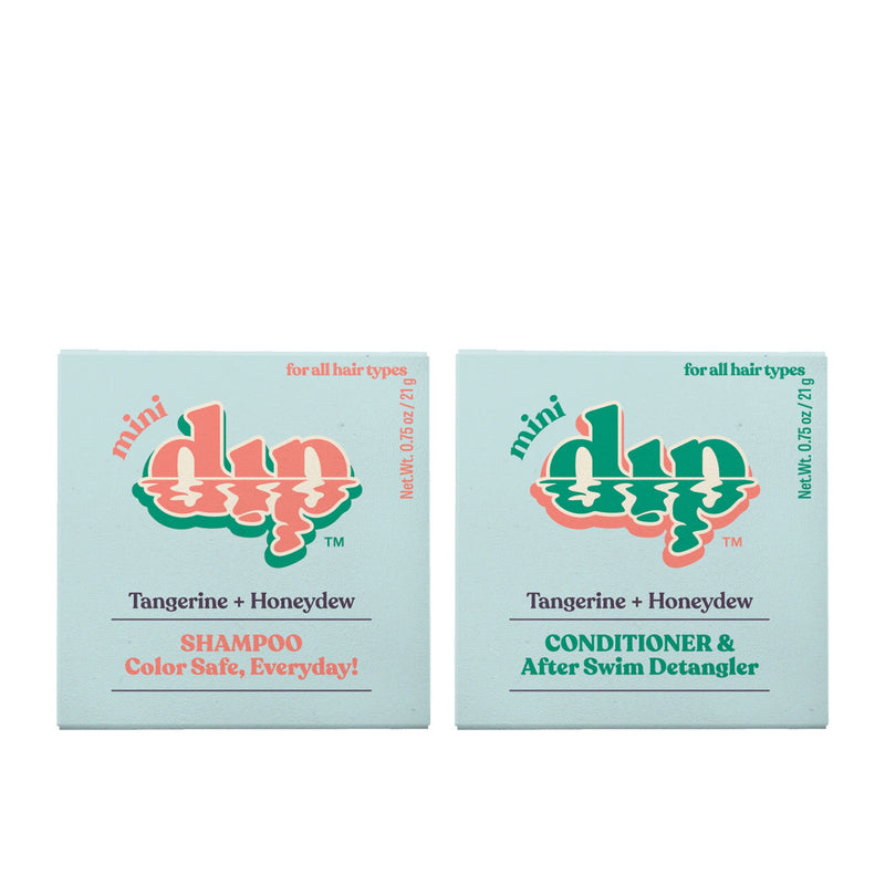 Dip Shampoo and Conditioner Mini Bars - Tangerine and Honeydew 