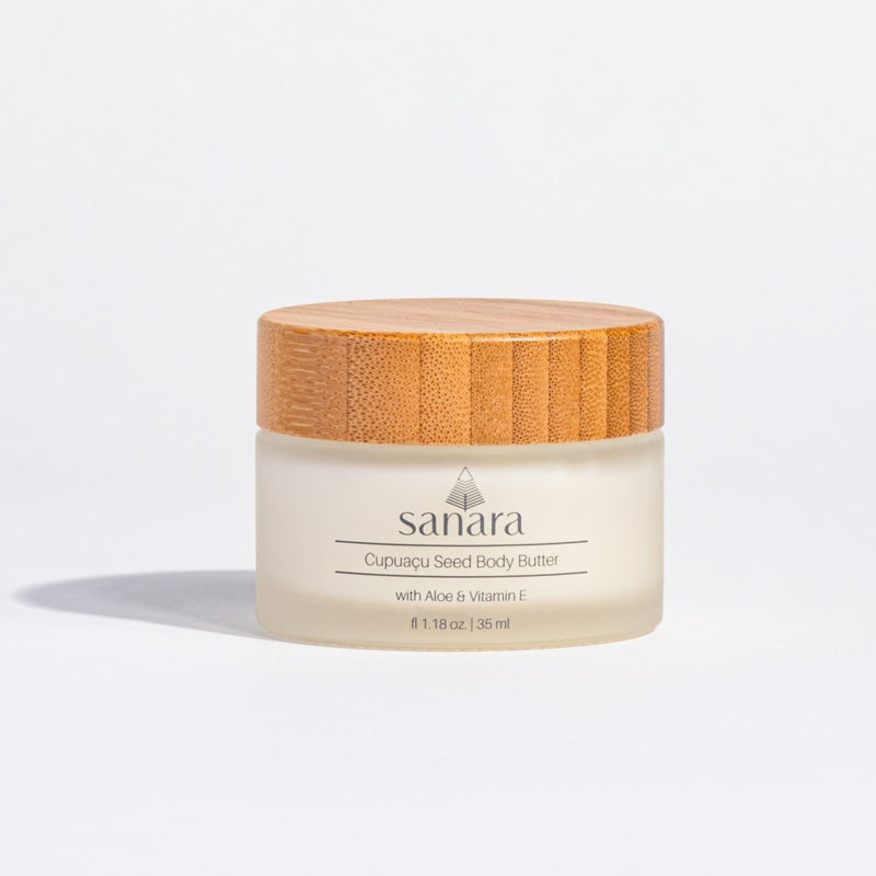 Sanara's Cupuaçu Seed Body Butter is imbued with the botanical treasures of cupuaçu seeds, aloe vera and vitamin E. This body butter is an homage to age-old Latin American traditions of nourishment and beauty. Its distinctive formulation is rich in antioxidants, vitamins A and C and offers immediate skin hydration benefits. Say ‘Adios’ to dry skin with this plant-based body butter!