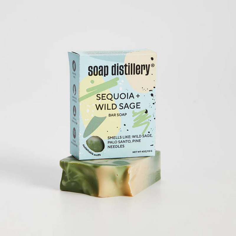 sequoia and wild sage bar soap by Soap Distillery