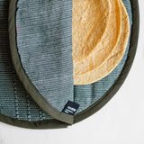 Olive Green Handwoven Cotton Tortilla Warmer