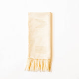 Sacred Lines Handwoven Cotton Hand Towel - Beige