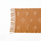 Sacred Lines Handwoven Cotton Hand Towel - Terracotta