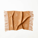 Sacred Lines Handwoven Cotton Hand Towel - Terracotta