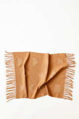 Sacred Lines Handwoven Cotton Hand Towel - Terracotta