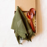 Sacred Lines Bosque Gift Set - Hand Towel and Rosewood Utensils