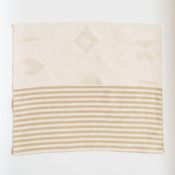 Sacred Lines Handwoven Cotton Placemat or Dinner Napkin