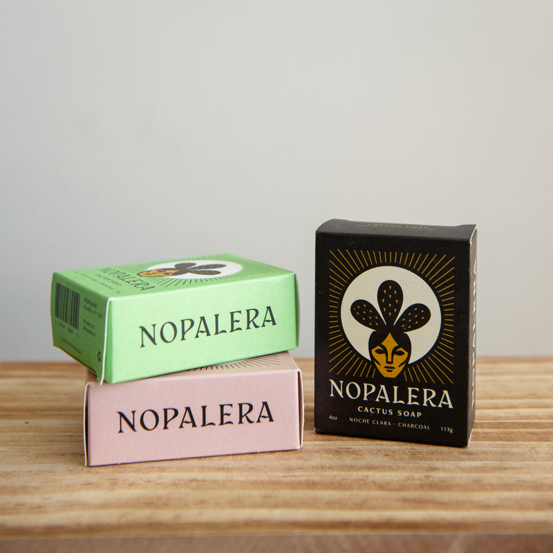 Nopalera is a latina-owned, sustainable bath and body brand. Unwind and immerse yourself in the enchanting aroma of Nopalera's zero-waste, all natural Cactus Soaps. Nopalera takes pride in handcrafting each Cactus Soap by infusing them with the goodness of plant butters, essential oils and the powerhouse ingredient: nopal. With a delicate balance of nourishing ingredients, this soap are designed to cleanse your skin while leaving it luxuriously moisturized. Say hello to radiant skin.