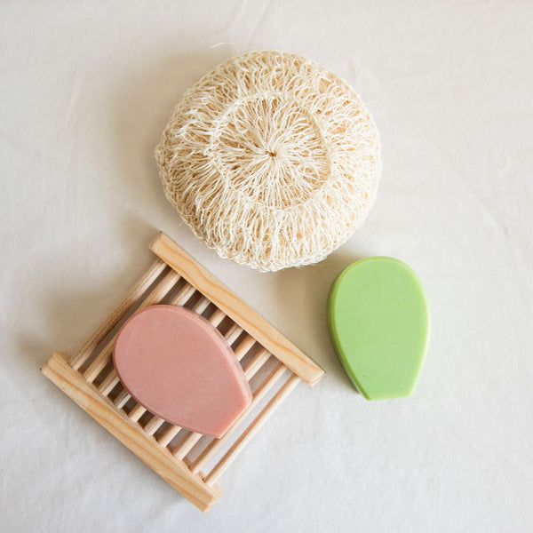 The Nopalera Zero Waste Shower Set is the ultimate package for a luxurious, sustainable, and culturally-conscious shower experience. This set of sustainable goods will help you eliminate single-use plastic from your shower routine, while supporting artisans and Latina-owned businesses. Includes everything you need for a sustainable shower: cactus soap bars, compostable soap dish and agave fiber body sponge.