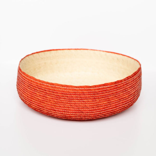 Sustainable Eco-friendly Palm Fruit Basket (Frutero) - orange