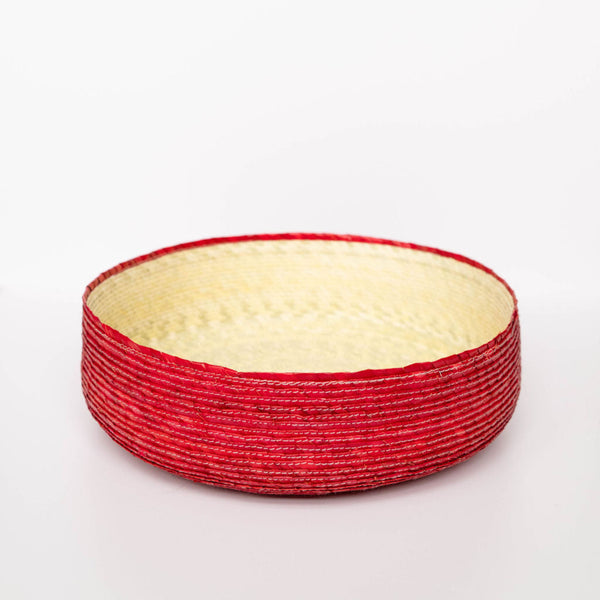 Sustainable Eco-friendly Palm Fruit Basket (Frutero) - Red