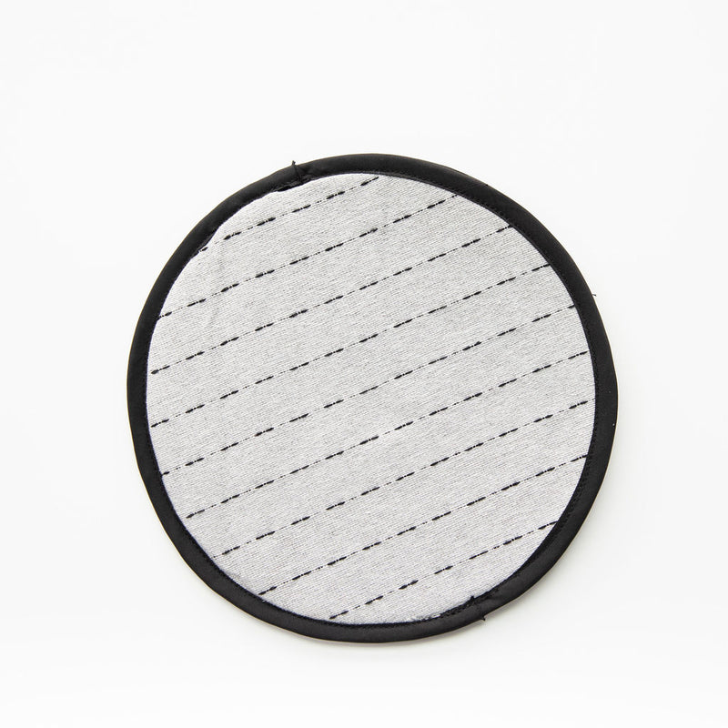 handwoven cotton tortilla warmer black