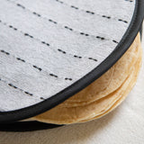 handwoven cotton tortilla warmer with corn tortillas peeking out
