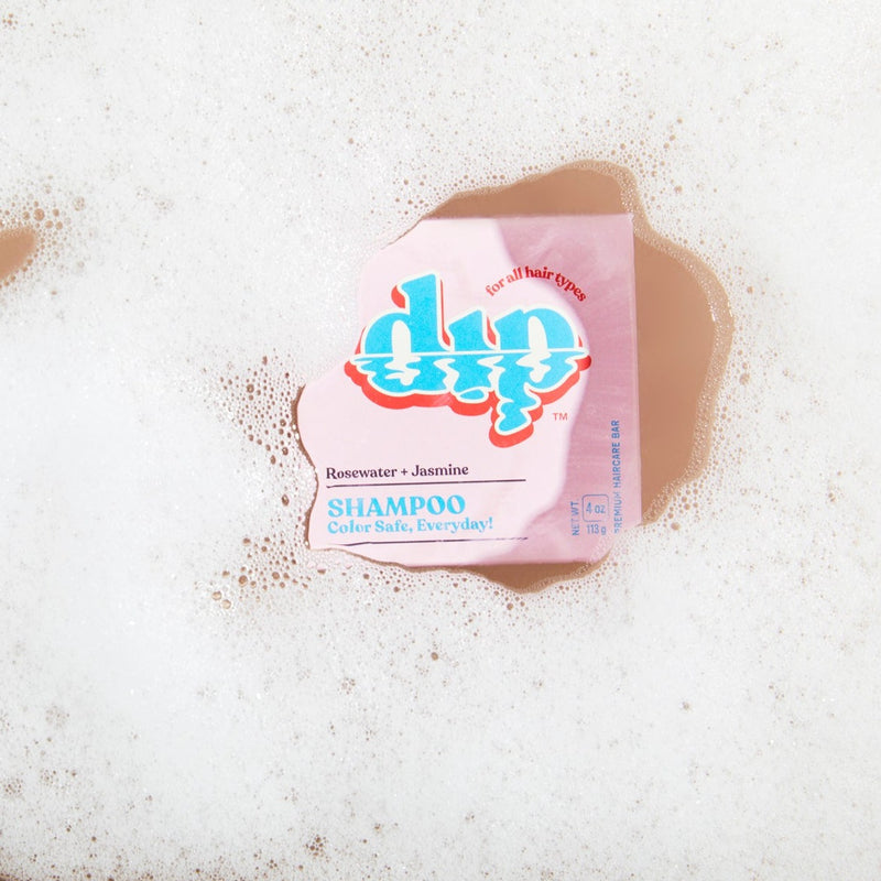 Dip Rosewater and Jasmine Zero-Waste Shampoo Bar Natural nontoxic salon quality with great foam