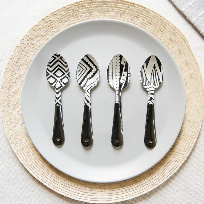 Michoacan Style Enamel Spoons
