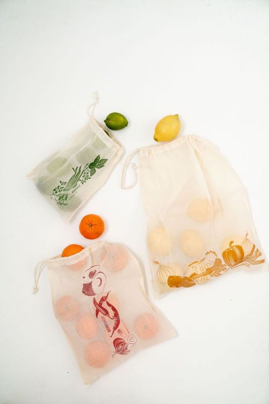 Reusable Cotton Produce Bag Set