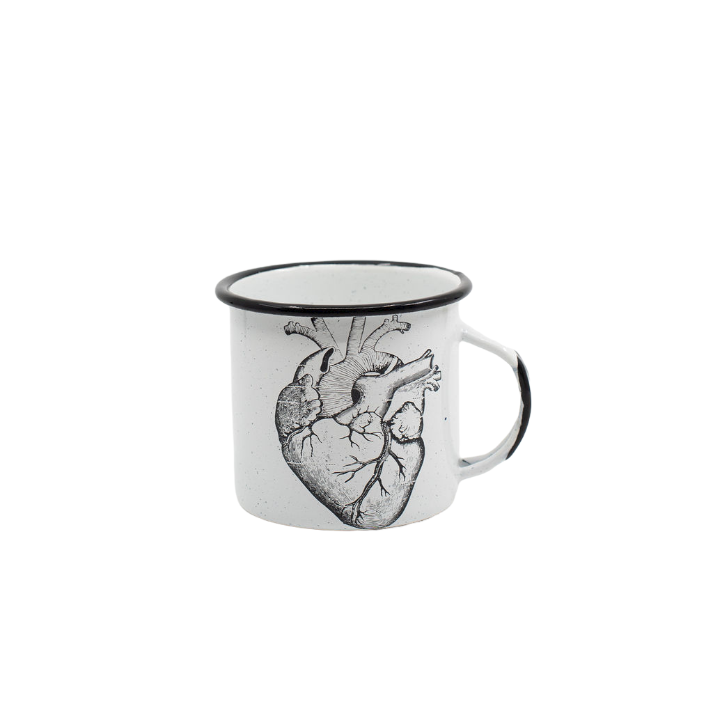 Michoacan Style Enamel Coffee Cup