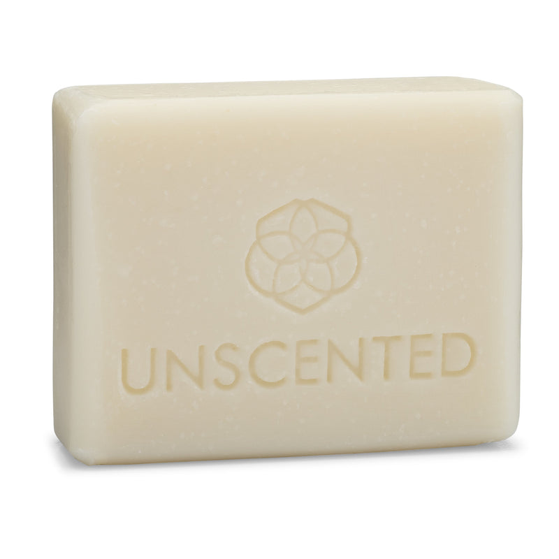 Unscented plastic-free bath and body soap bar
